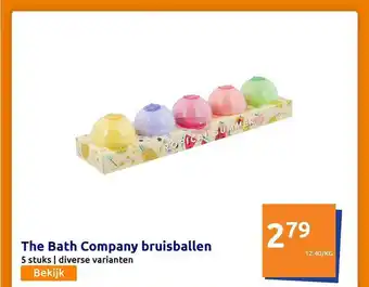 Action The Bath Company Bruisballen 5 Stuks aanbieding