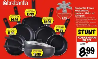 Vomar Voordeelmarkt Brabantia force koekenpan, hapjes-, grill- of wokpan 20cm aanbieding