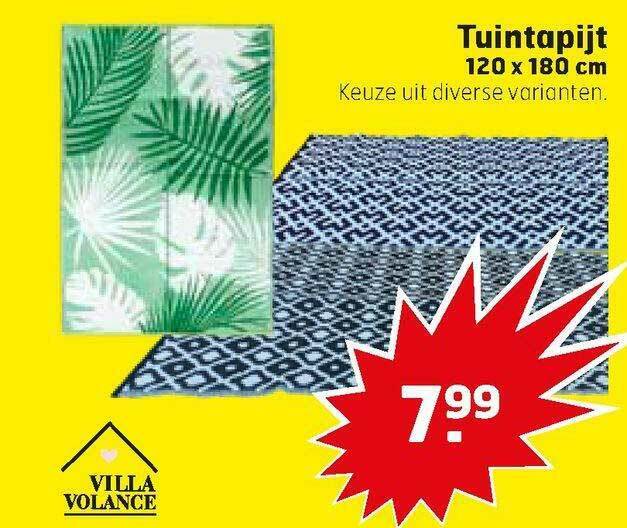 GENIMO Waterdicht buitentapijt, omkeerbare campingmat, plastic picknickdeken voor tuin, camper, balkon, achtertuin, 120x180cm, Bladmotief Grijs en Wit