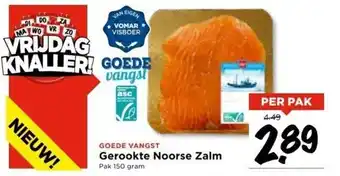 Vomar Voordeelmarkt Gerookte noorse zalm 150g aanbieding