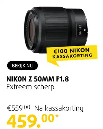 Foto de Vakman NIKON Z 50MM F1.8 aanbieding