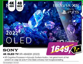 EP Sony 4K OLED TV XR-48A90K (2022) aanbieding