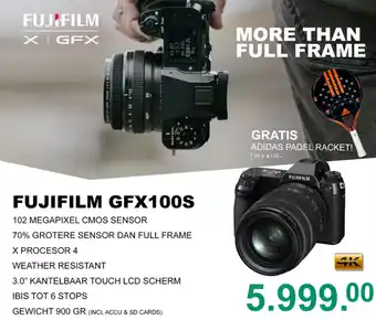 Foto de Vakman FUJIFILM GFX100S aanbieding