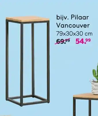 Leen Bakker Pilaar vancouver 79x30x30cm aanbieding