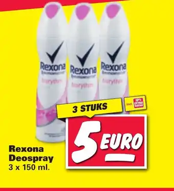 Nettorama Rexona Deospray 3 x 150ml aanbieding