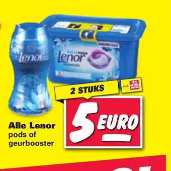 Nettorama Alle Lenor pods of geurbooster aanbieding