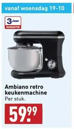 ALDI Ambiano retro keukenmachine per stuk. aanbieding