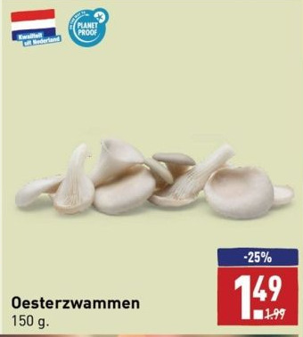 ALDI Oesterzwammen aanbieding