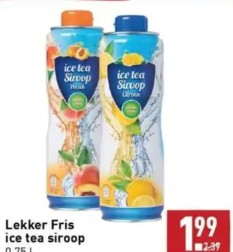 ALDI Lekker fris ice tea siroop aanbieding