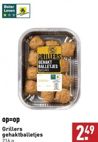 ALDI Grillers gehaktballetjes aanbieding