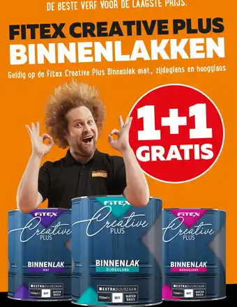 De voordeelmarkt Fitex creative plus binnenlakken aanbieding