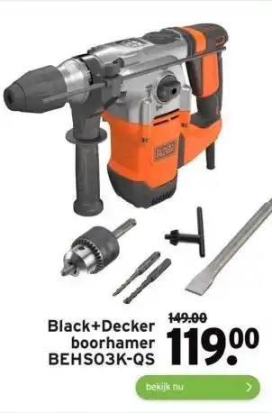 GAMMA Black+decker boorhamer aanbieding