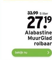 GAMMA Alabastine muurglad rolbaar aanbieding