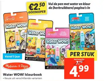 Lidl Water wow! kleurboek aanbieding