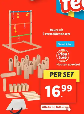 Lidl Houten speelset aanbieding