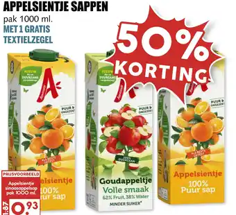 MCD Supermarkt Appelsientje sappen aanbieding