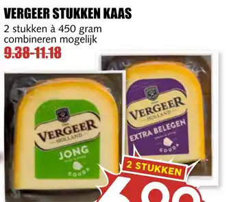 MCD Supermarkt Vergeer stukken kaas aanbieding