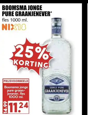 MCD Supermarkt Boomsma jonge pure graanjenever* aanbieding