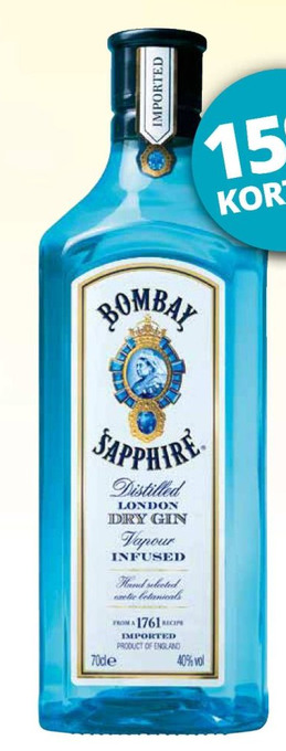 Mitra Bombay sapphire gin aanbieding