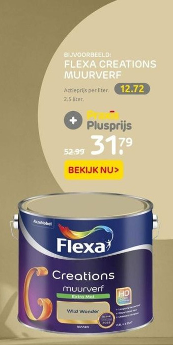 Praxis Flexa creations muurverf aanbieding