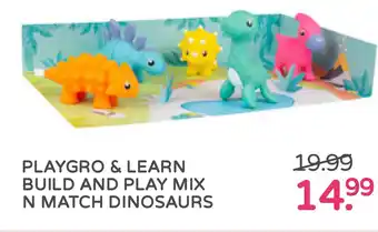 Prenatal Playgro & learn build and play mix n match dinosaurs aanbieding