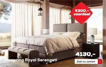 Swiss Sense Boxspring Royal Serengeti aanbieding