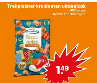 Trekpleister Trekpleister kruidnoten uitdeelzak 400 gram aanbieding