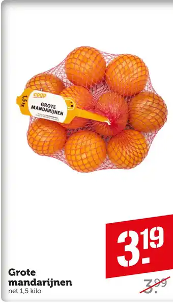 Coop Grote mandarijnen aanbieding