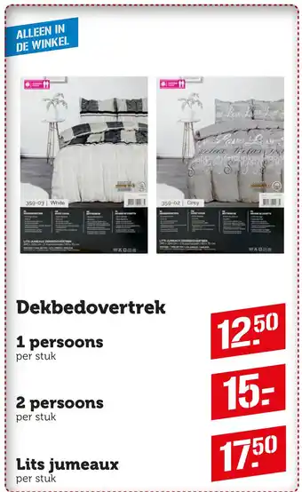 Coop Dekbedovertrek aanbieding