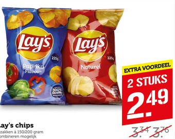 Coop Lay's chips aanbieding