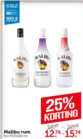 Coop Malibu rum aanbieding