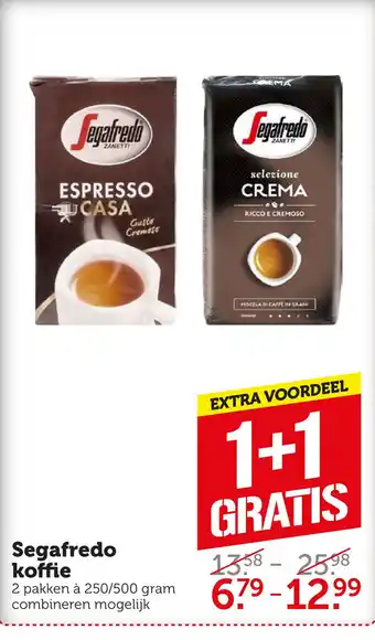 Coop Segafredo koffie aanbieding