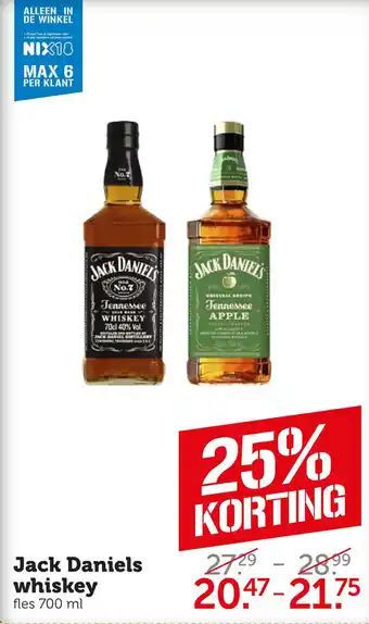 Coop Jack daniels whiskey aanbieding