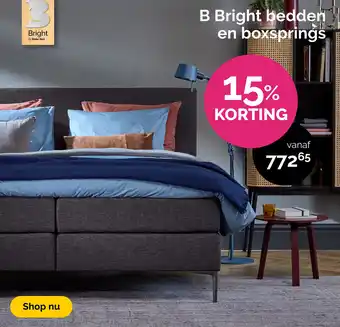 Beter Bed B bright bedden en boxsprings aanbieding