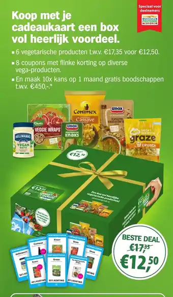 Albert Heijn Koop met je cadeaukaart een box vol heerlijk voordeel aanbieding