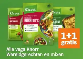 Albert Heijn Alle vega Knorr Wereldgerechten en mixen aanbieding