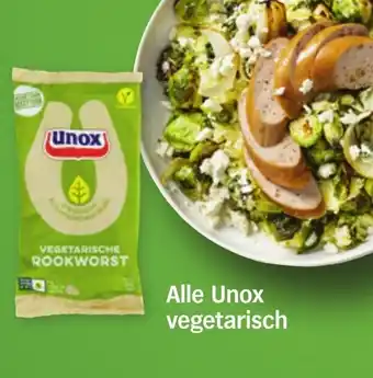 Albert Heijn Alle Unox Vegetarisch aanbieding