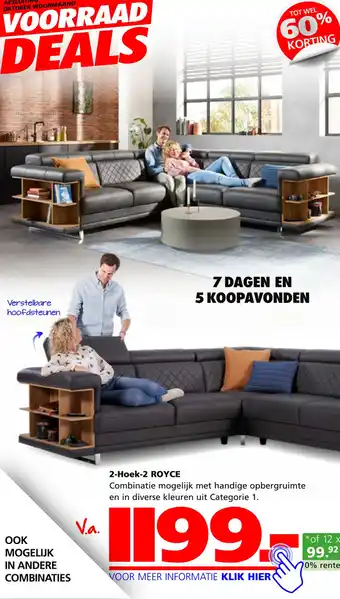 Seats and Sofas 2-hoek-2 royce aanbieding