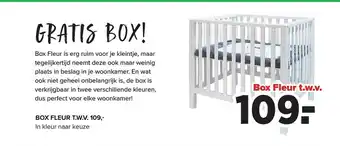 Baby-Dump Box fleur aanbieding