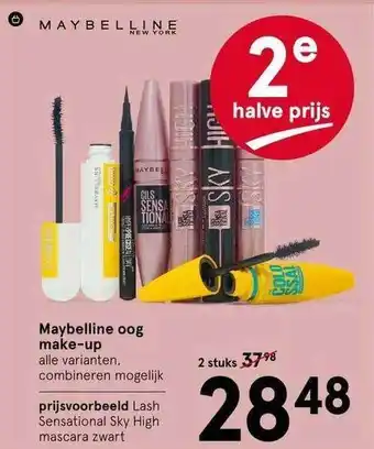 Etos Maybelline oog make-up aanbieding