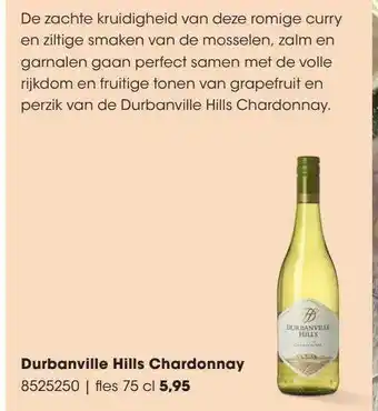 HANOS Durbanville hills chardonnay aanbieding