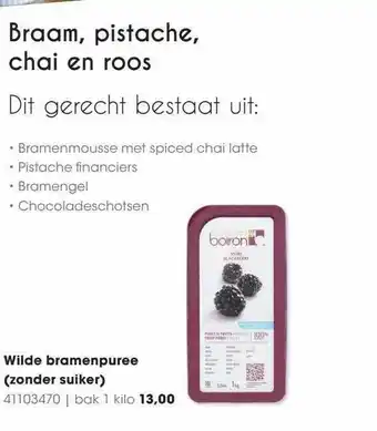 HANOS Wilde bramenpuree (zonder suiker) aanbieding