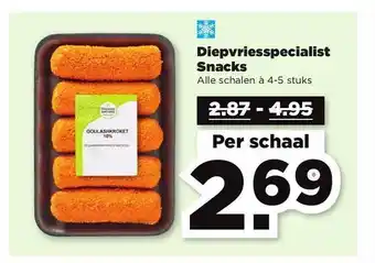 PLUS Diepvriesspecialist snacks aanbieding