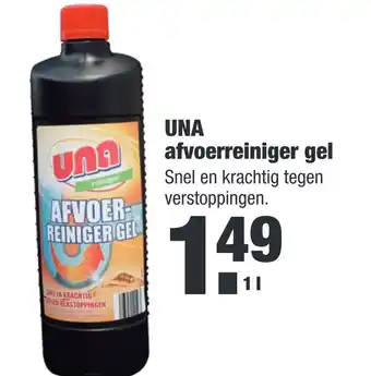 ALDI UNA afvoerreiniger gel aanbieding