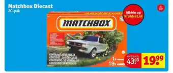 Kruidvat Matchbox diecast aanbieding