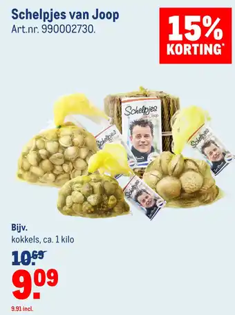 Makro Schelpjes van Joop aanbieding