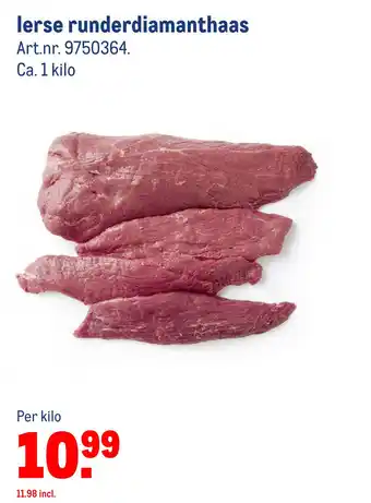 Makro lerse runderdiamanthaas aanbieding