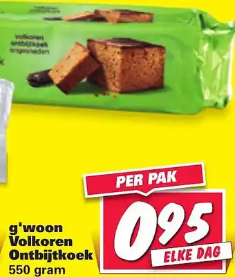 Nettorama g'woon Volkoren Ontbijtkoek aanbieding