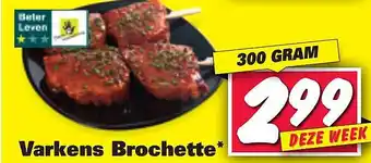 Nettorama Varkens Brochette aanbieding