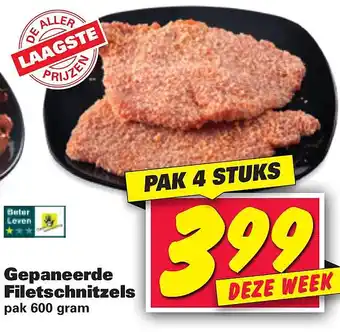 Nettorama Gepaneerde Filetschnitzels aanbieding